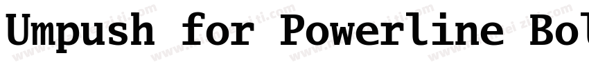 Umpush for Powerline BoldForPowerli字体转换